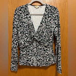 Boden Floral Long Sleeve Top